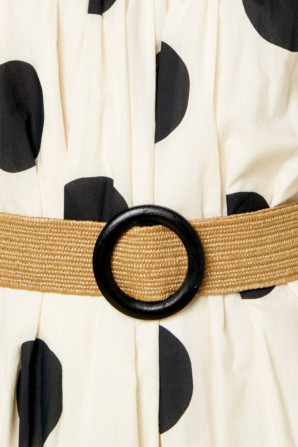 HUMMINGBIRD'S HAVEN OFF WHITE WOVEN MIDI DRESS - By Baano