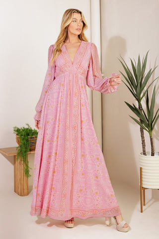 RIPPLES OF TIME WOVEN MAXI DRESS - By Baano
