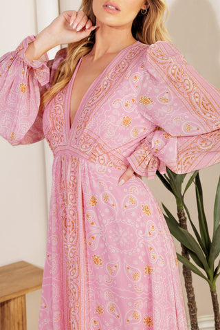 RIPPLES OF TIME WOVEN MAXI DRESS - By Baano