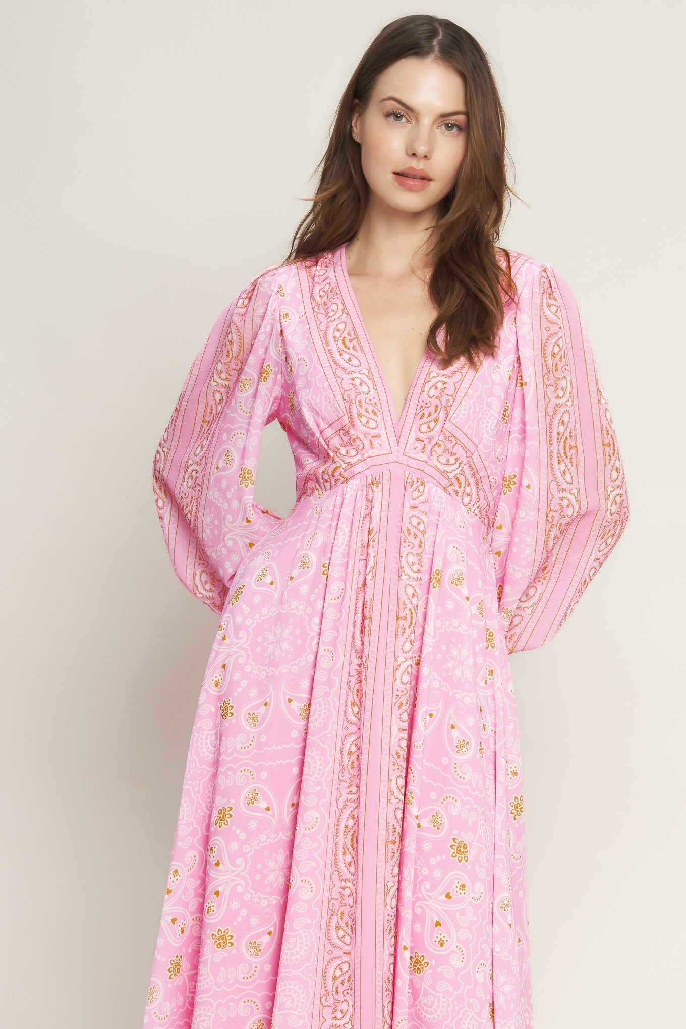 RIPPLES OF TIME WOVEN MAXI DRESS Flying Tomato