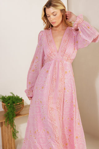 RIPPLES OF TIME WOVEN MAXI DRESS - By Baano