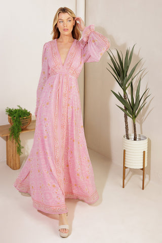 RIPPLES OF TIME WOVEN MAXI DRESS - By Baano