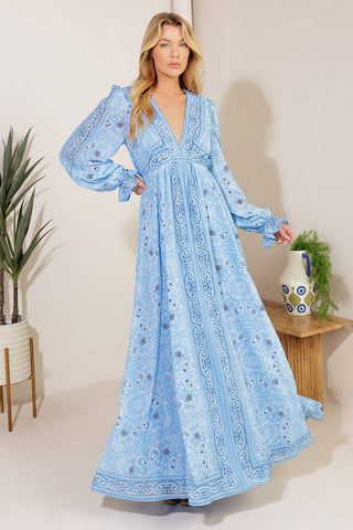RIPPLES OF TIME WOVEN MAXI DRESS - By Baano