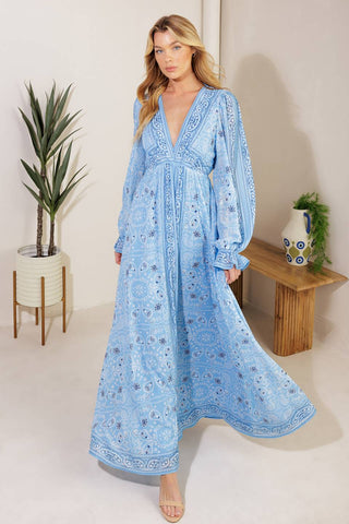 RIPPLES OF TIME WOVEN MAXI DRESS - By Baano
