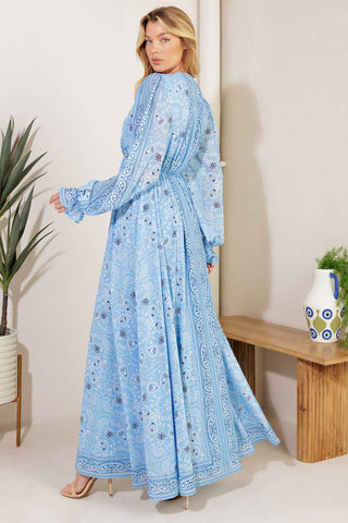 RIPPLES OF TIME WOVEN MAXI DRESS - By Baano