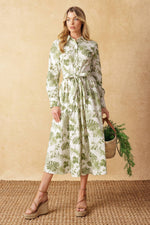 WANT YOU AROUND WOVEN MIDI DRESS - By Baano