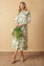 WANT YOU AROUND WOVEN MIDI DRESS - By Baano