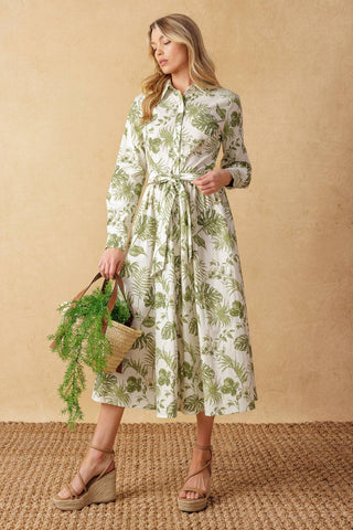 WANT YOU AROUND WOVEN MIDI DRESS - By Baano