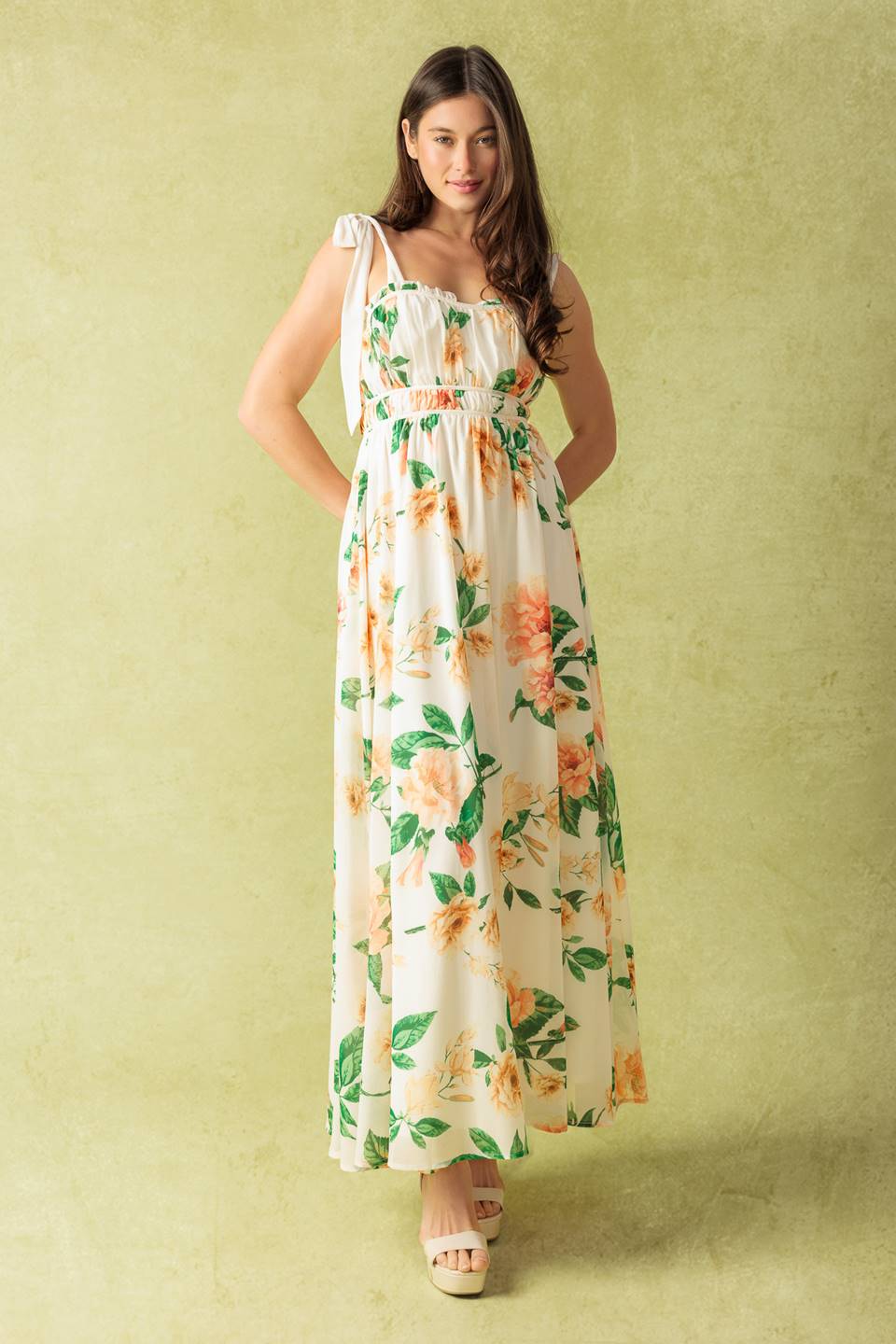 A PERFECT MATCH WOVEN MAXI DRESS - By Baano