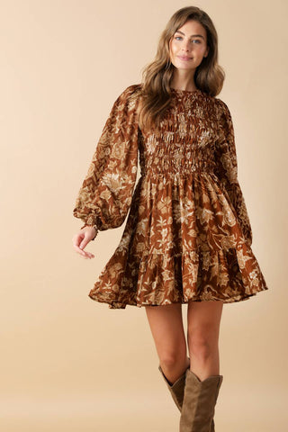SWEET REMINISCENCE WOVEN MINI DRESS - By Baano