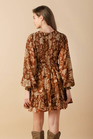 SWEET REMINISCENCE WOVEN MINI DRESS - By Baano
