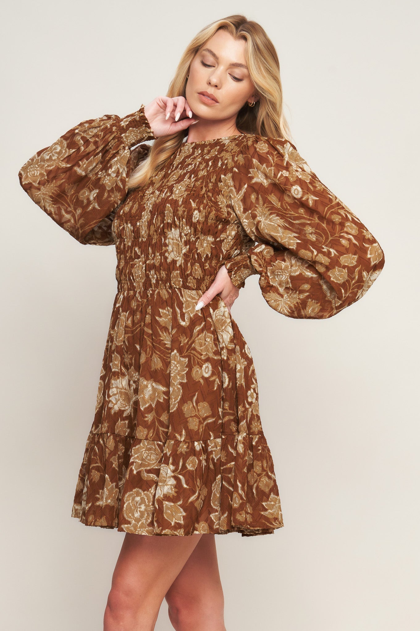 SWEET REMINISCENCE WOVEN MINI DRESS Flying Tomato