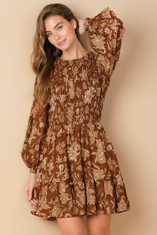 SWEET REMINISCENCE WOVEN MINI DRESS - By Baano