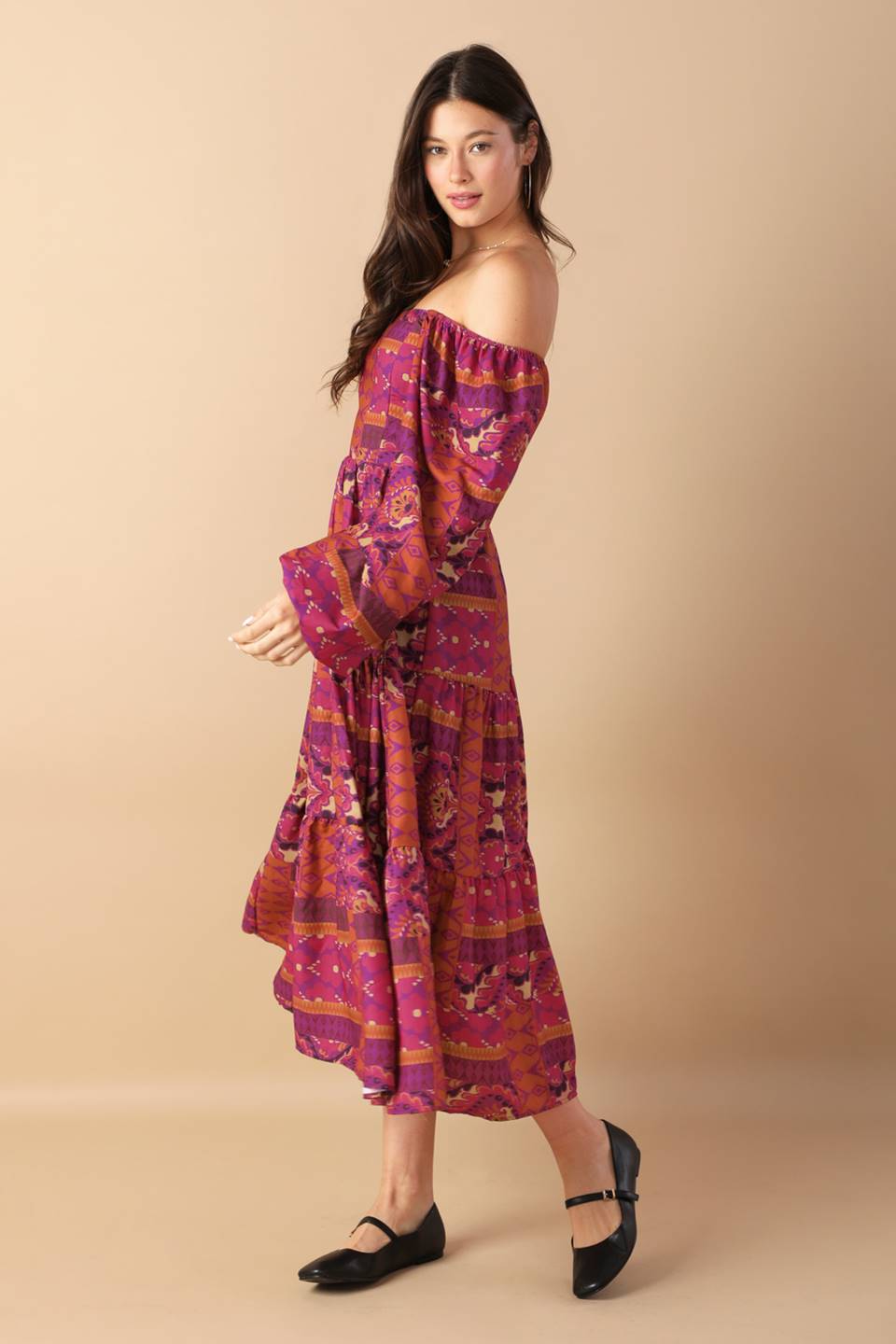 MELLOW MOMENTS WOVEN MIDI DRESS - By Baano