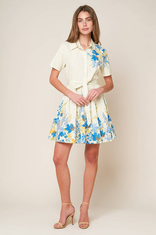 ALWAYS REMARKABLE WOVEN MINI DRESS - By Baano