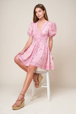 EXCEPTIONALLY PRISTINE WOVEN MINI DRESS - By Baano