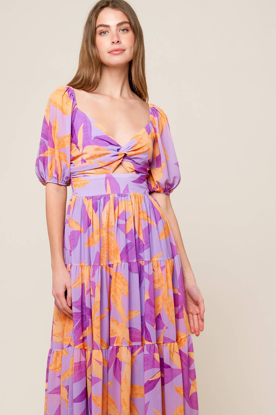 BLOOMING BRUNCH WOVEN MIDI DRESS - By Baano