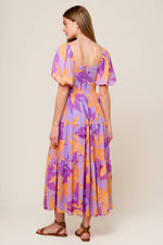 BLOOMING BRUNCH WOVEN MIDI DRESS - By Baano