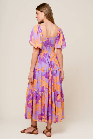 BLOOMING BRUNCH WOVEN MIDI DRESS - By Baano