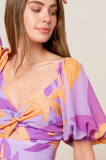 BLOOMING BRUNCH WOVEN MIDI DRESS - By Baano