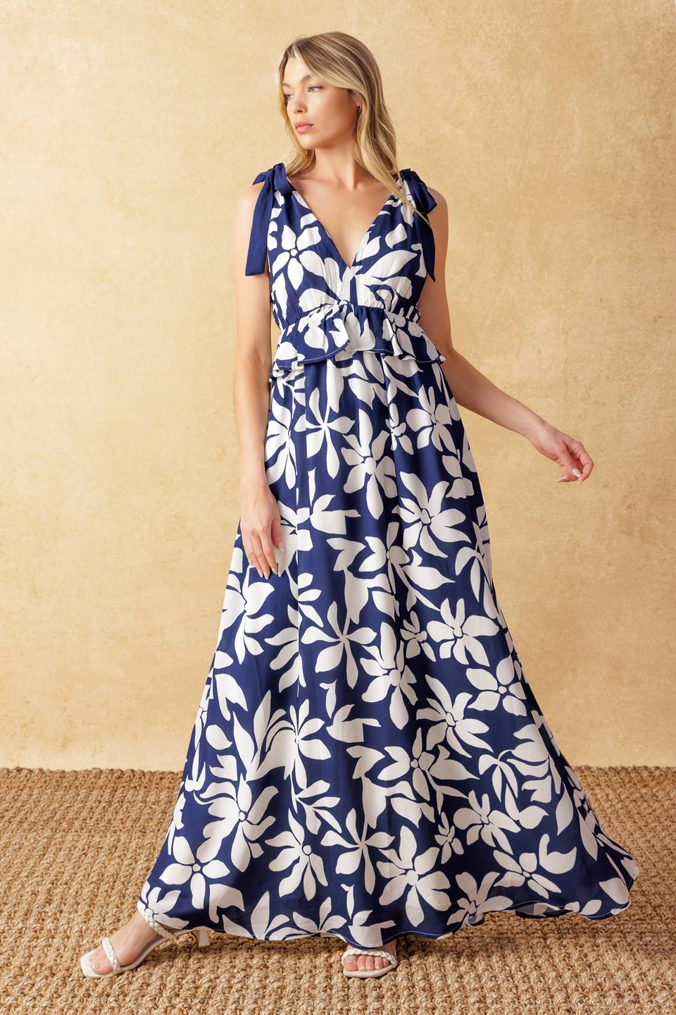 TWILIGHT VENTURE WOVEN MAXI DRESS - By Baano