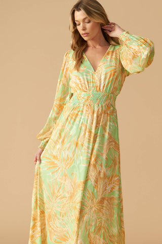 SUNSET SASHAY WOVEN MAXI DRESS - By Baano