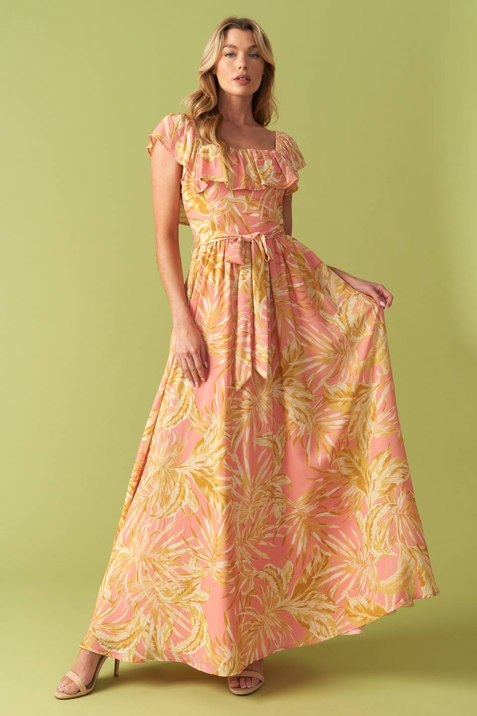 THE ART OF BALANCE WOVEN MIDI DRESS - By Baano