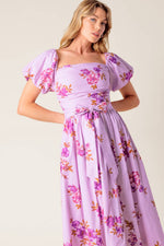 ON CLOUD NINE LAVENDER WOVEN MIDI DRESS Flying Tomato