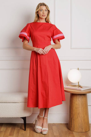 A CRAZY IDEA WOVEN MIDI DRESS - By Baano