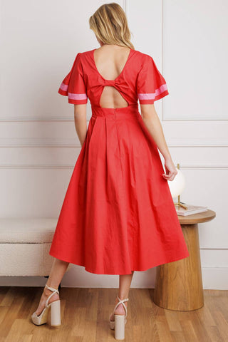 A CRAZY IDEA WOVEN MIDI DRESS - By Baano