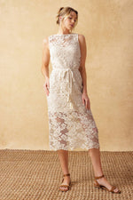 TIMELESS TREASURES LACE WOVEN MIDI DRESS - By Baano