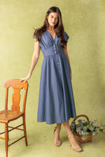 BRIGHT MORNINGS WOVEN MIDI DRESS - By Baano