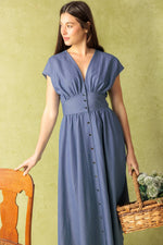 BRIGHT MORNINGS WOVEN MIDI DRESS - By Baano