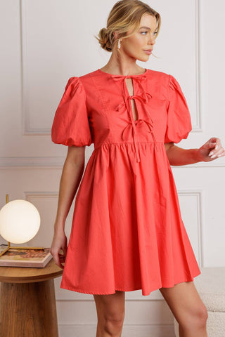 TIMELESS ANYWAYS WOVEN MINI DRESS - By Baano