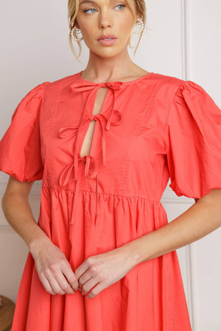 TIMELESS ANYWAYS WOVEN MINI DRESS - By Baano