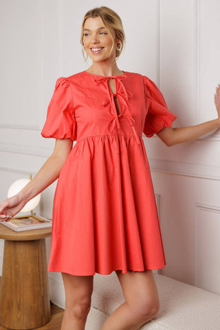 TIMELESS ANYWAYS WOVEN MINI DRESS - By Baano