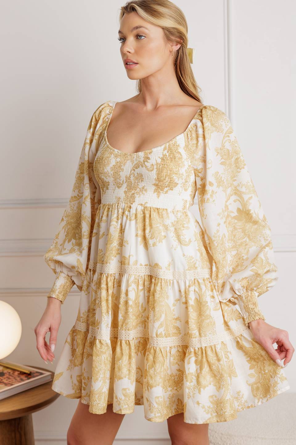 RIGHT THIS WAY WOVEN MINI DRESS Flying Tomato