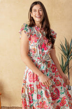 BRIGHT MOMENTS WOVEN MIDI DRESS - By Baano