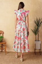 BRIGHT MOMENTS WOVEN MIDI DRESS - By Baano