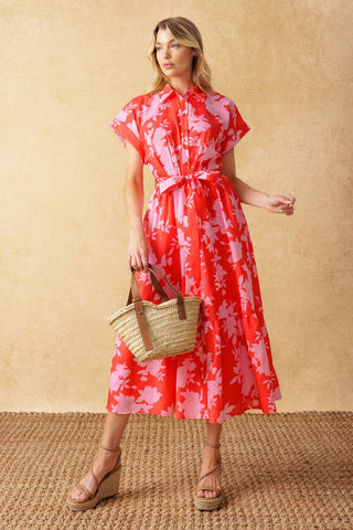 MAKE IT COUNT WOVEN MIDI DRESS - By Baano