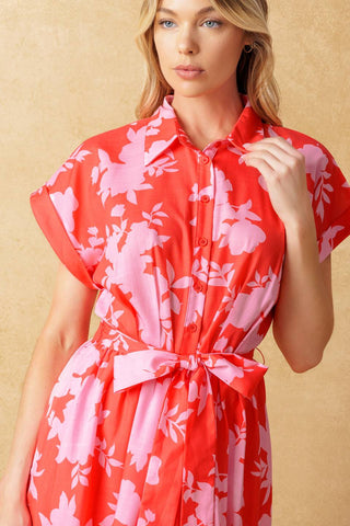 MAKE IT COUNT WOVEN MIDI DRESS - By Baano