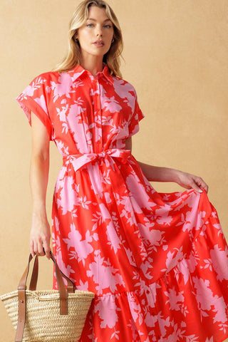 MAKE IT COUNT WOVEN MIDI DRESS - By Baano