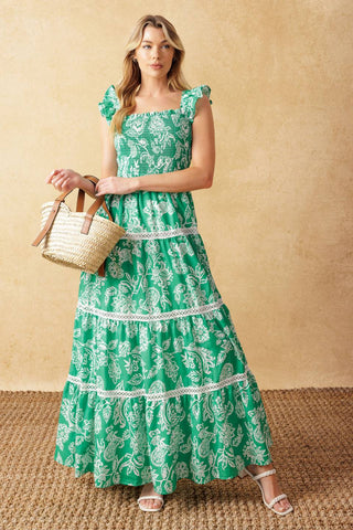MOMENT IN TIME WOVEN MAXI DRESS - By Baano