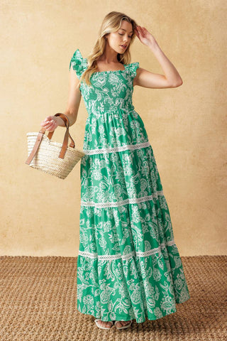 MOMENT IN TIME WOVEN MAXI DRESS - By Baano