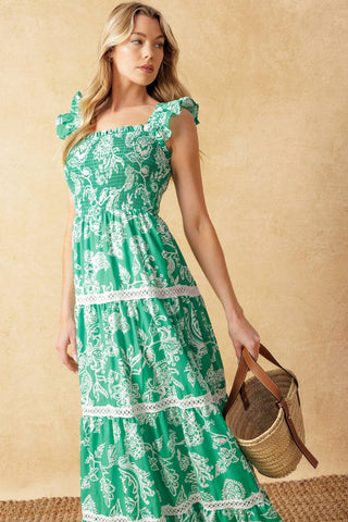 MOMENT IN TIME WOVEN MAXI DRESS - By Baano