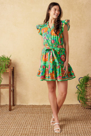 BRIGHTER DAYS WOVEN MINI DRESS - By Baano