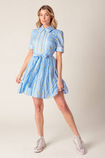 STARLIT SKIES WOVEN MINI DRESS - By Baano
