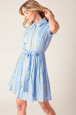 STARLIT SKIES WOVEN MINI DRESS - By Baano