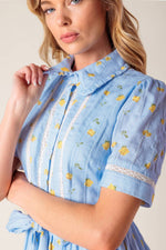 STARLIT SKIES WOVEN MINI DRESS - By Baano