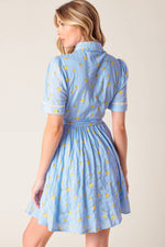 STARLIT SKIES WOVEN MINI DRESS - By Baano